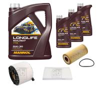 FEBI BILSTEIN Controllo Set 8L MANNOL LONGLIFE 504/507 5W-30 Per Audi A5