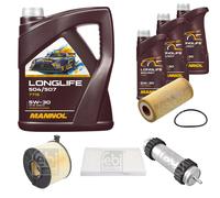 FEBI BILSTEIN Controllo set 8L MANNOL Longlife 504/507 5W-30 per Audi A5
