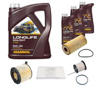 FEBI BILSTEIN Controllo set 8L MANNOL Longlife 504/507 5W-30 per Audi A5