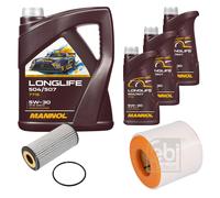 FEBI BILSTEIN Controllo Set 8L MANNOL LONGLIFE 504/507 5W-30 Per Audi A6