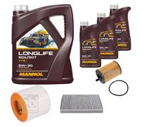 FEBI BILSTEIN Controllo Set 8L MANNOL LONGLIFE 504/507 5W-30 Per Audi A6