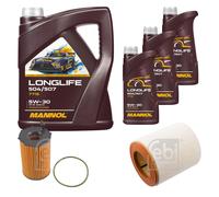 FEBI BILSTEIN Controllo Set 8L MANNOL LONGLIFE 504/507 5W-30 Per Audi A6