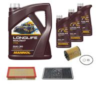 FEBI BILSTEIN Controllo set 8L MANNOL Longlife 504/507 5W-30 per BMW X5 E53