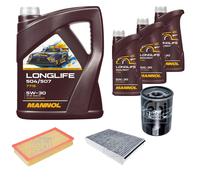 FEBI BILSTEIN Controllo Set 8L MANNOL LONGLIFE 504/507 5W-30 Per Jaguar XJ