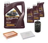 FEBI BILSTEIN Controllo Set 8L MANNOL LONGLIFE 504/507 5W-30 Per VW Multivan