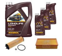 FEBI BILSTEIN Controllo Set 8L MANNOL LONGLIFE 504/507 5W-30 Per VW Passat