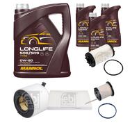 FEBI BILSTEIN Controllo Set 8L MANNOL LONGLIFE 508/509 0W-20 Per Audi A5