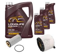 Febi BILSTEIN Controllo Set 8L mannol Longlife 508/509 0W-20 per Audi A5
