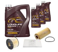 FEBI BILSTEIN Controllo Set 8L MANNOL LONGLIFE 508/509 0W-20 Per Audi A5