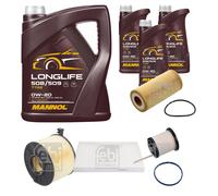 FEBI BILSTEIN Controllo set 8L MANNOL Longlife 508/509 0W-20 per Audi A5