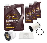 FEBI BILSTEIN Controllo Set 8L MANNOL LONGLIFE 508/509 0W-20 Per Audi A5