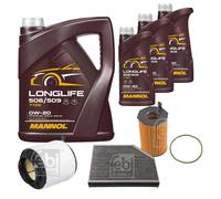 FEBI BILSTEIN Controllo set 8L MANNOL Longlife 508/509 0W-20 per Audi A5