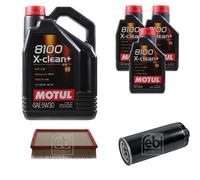 FEBI BILSTEIN Controllo Set 8L Motul 8100 X-CLEAN+ 5W30 Per Audi A6 Avant