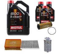 FEBI BILSTEIN Controllo Set 8L Motul 8100 X-CLEAN+ 5W30 Per Audi A6 Avant