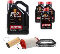 FEBI BILSTEIN Controllo Set 8L Motul 8100 X-CLEAN+ 5W30 Per Audi A8 4E 3.2