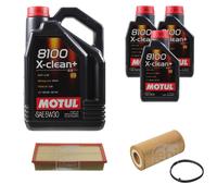 FEBI BILSTEIN Controllo Set 8L Motul 8100 X-CLEAN+ 5W30 Per Audi TT 8J3 2.0