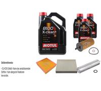 FEBI BILSTEIN Controllo Set 8L Motul 8100 X-CLEAN+ 5W30 Per BMW 1 Serie F20 116d