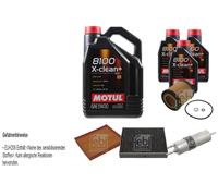 FEBI BILSTEIN Controllo Set 8L Motul 8100 X-CLEAN+ 5W30 Per BMW 2 Coupe F22