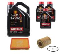 FEBI BILSTEIN Controllo Set 8L Motul 8100 X-Clean+ 5W30 Per BMW 3