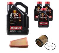 FEBI BILSTEIN Controllo Set 8L Motul 8100 X-CLEAN+ 5W30 Per BMW X1 E84