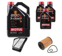 FEBI BILSTEIN Controllo Set 8L Motul 8100 X-CLEAN+ 5W30 Per Honda CR-V III