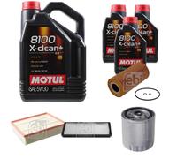 FEBI BILSTEIN Controllo Set 8L Motul 8100 X-Clean+ 5W30 Per Mercedes-Benz
