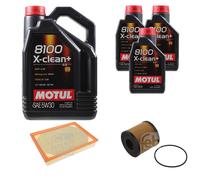 FEBI BILSTEIN Controllo Set 8L Motul 8100 X-CLEAN+ 5W30 Per Nissan Interstar
