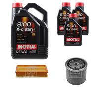 FEBI BILSTEIN Controllo Set 8L Motul 8100 X-CLEAN+ 5W30 Per Nissan NP300