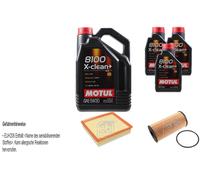 FEBI BILSTEIN Controllo Set 8L Motul 8100 X-CLEAN+ 5W30 Per Opel Movano