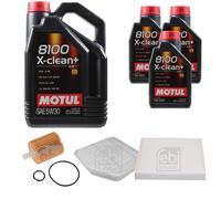FEBI BILSTEIN Controllo Set 8L Motul 8100 X-CLEAN+ 5W30 Per Toyota RAV 4 III