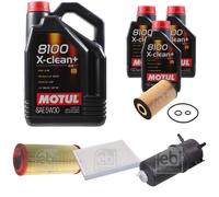 FEBI BILSTEIN Controllo Set 8L Motul 8100 X-CLEAN+ 5W30 Per VW Amarok 2H