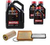 FEBI BILSTEIN Controllo Set 8L Motul 8100 X-CLEAN+ 5W30 Per VW LT 28-46 II