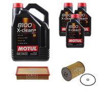 FEBI BILSTEIN Controllo Set 8L Motul 8100 X-CLEAN+ 5W30 Per VW Transporter