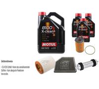 Febi BILSTEIN Controllo Set 8L Motul 8100 x-Pulire+5W30 per Audi A6