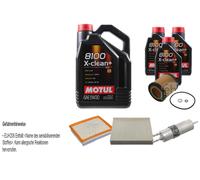 Febi BILSTEIN Controllo Set 8L Motul 8100 x-Pulire+5W30 per BMW 2 Coupè
