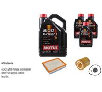 FEBI BILSTEIN Controllo set 8L Motul 8100 X-pulire+ 5W30 per BMW 3er F30 F80