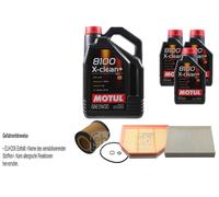 Febi BILSTEIN Controllo Set 8L Motul 8100 x-Pulire+5W30 per BMW 4 Serie Coupé