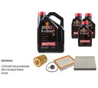 FEBI BILSTEIN Controllo set 8L Motul 8100 X-pulire+ 5W30 per BMW F30 3 Serie F80
