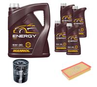 FEBI BILSTEIN Controllo Set 9 L MANNOL Energy 5W-30 per Jaguar S-Type 4.2 V8