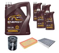 FEBI BILSTEIN Controllo Set 9 L MANNOL Energy 5W-30 per Jaguar XJ R 4.2