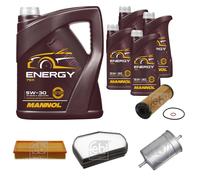 FEBI BILSTEIN Controllo Set 9 L MANNOL Energy 5W-30 per Mercedes E-Klasse W210