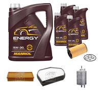 FEBI BILSTEIN Controllo Set 9 L MANNOL Energy 5W-30 per Mercedes E-Klasse W210
