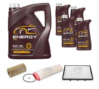 FEBI BILSTEIN Controllo Set 9 L MANNOL Energy 5W-30 per Rover 75 2.0 CDT