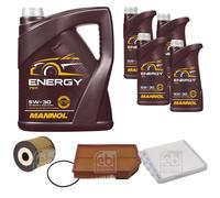 FEBI BILSTEIN Controllo Set 9 L MANNOL Energy 5W-30 per Volvo XC90 I T6 AWD