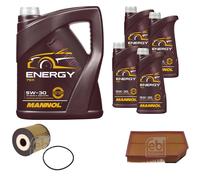 FEBI BILSTEIN Controllo Set 9 L MANNOL Energy 5W-30 per Volvo XC90 I T6 AWD