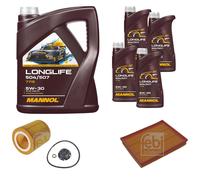 FEBI BILSTEIN Controllo Set 9 L MANNOL Longlife 504/507 5W-30 per BMW 3er