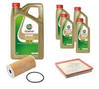 FEBI BILSTEIN Controllo Set 9L CASTROL EDGE 5W-30 Per Opel Vivaro Kasten