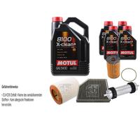 Febi BILSTEIN Controllo Set 9L di Motul 8100 x-Pulire+5W30 per Audi A6