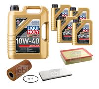 FEBI BILSTEIN Controllo Set 9L LIQUI MOLY 10W-40 Leichtlauf Per Mercedes Vito