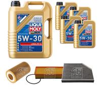 FEBI BILSTEIN Controllo Set 9L Liqui Moly 5W30 LONG LIFE 3 Per Audi A5